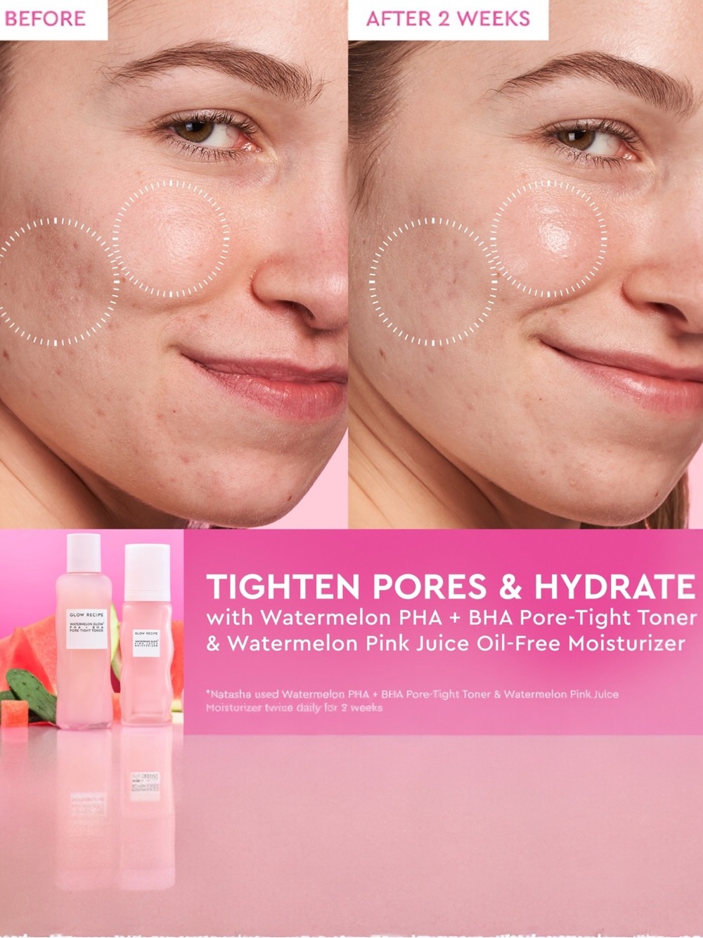 🪷 Glow Recipe Watermelon Glow Pore-Tight PHA+BHA Hydrating Toner FULL SIZE 150mL - Picture 2 of 12